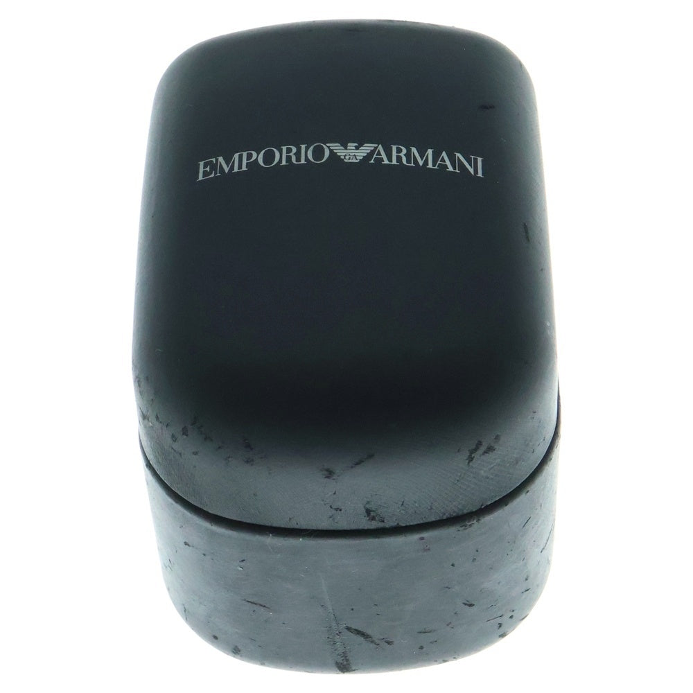 EMPORIO ARMANI(エンポリオアルマーニ) スモールセコンド クオーツ 腕時計 黒文字盤 ブラック/シルバー AR-0680