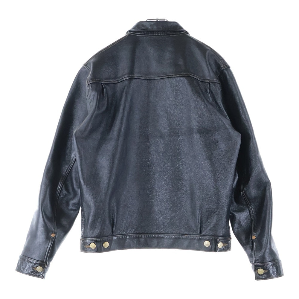 FINE CREEK LEATHERS(ファインクリークレザーズ) Virginia Beach バージニアビーチ シングルライダースジャケット 馬革 ブラック