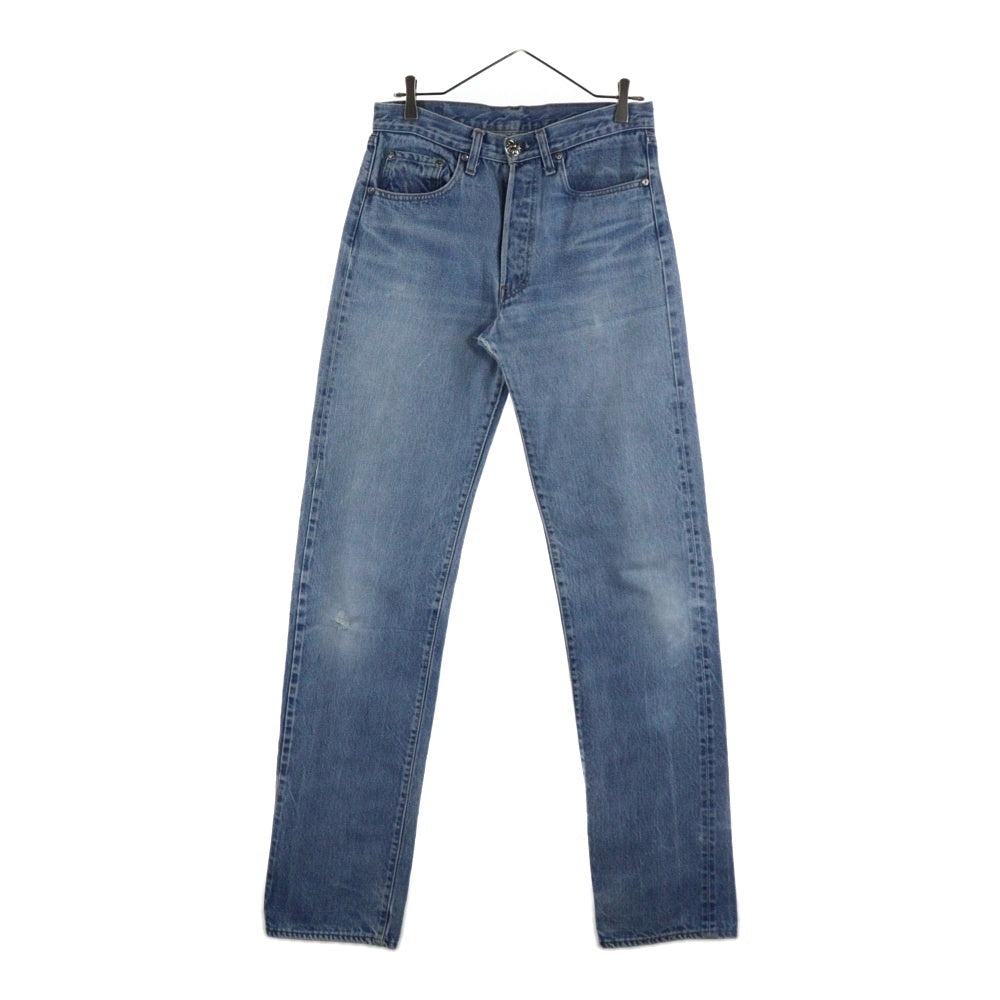 CHROME HEARTS(クロムハーツ) ×LEVI'S U VNTG JEAN BLU RED TAB リーバイス クロスボールボタンウォッシュドデニムパンツ ブルー