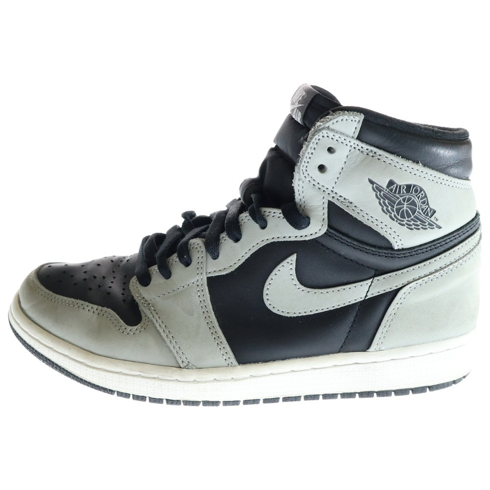 NIKE(ナイキ) AIR JORDAN 1 HIGH OG SHADOW 2.0 555088-035 エアジョーダン1 シャドー2.0 ハイカットスニーカー ブラック/グレー US8.5/26.5cm