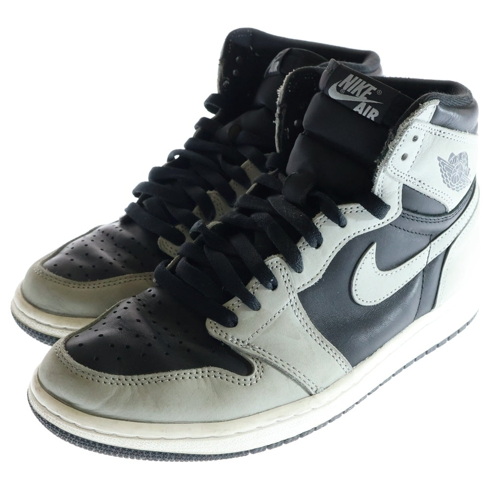 NIKE(ナイキ) AIR JORDAN 1 HIGH OG SHADOW 2.0 555088-035 エアジョーダン1 シャドー2.0 ハイカットスニーカー ブラック/グレー US8.5/26.5cm