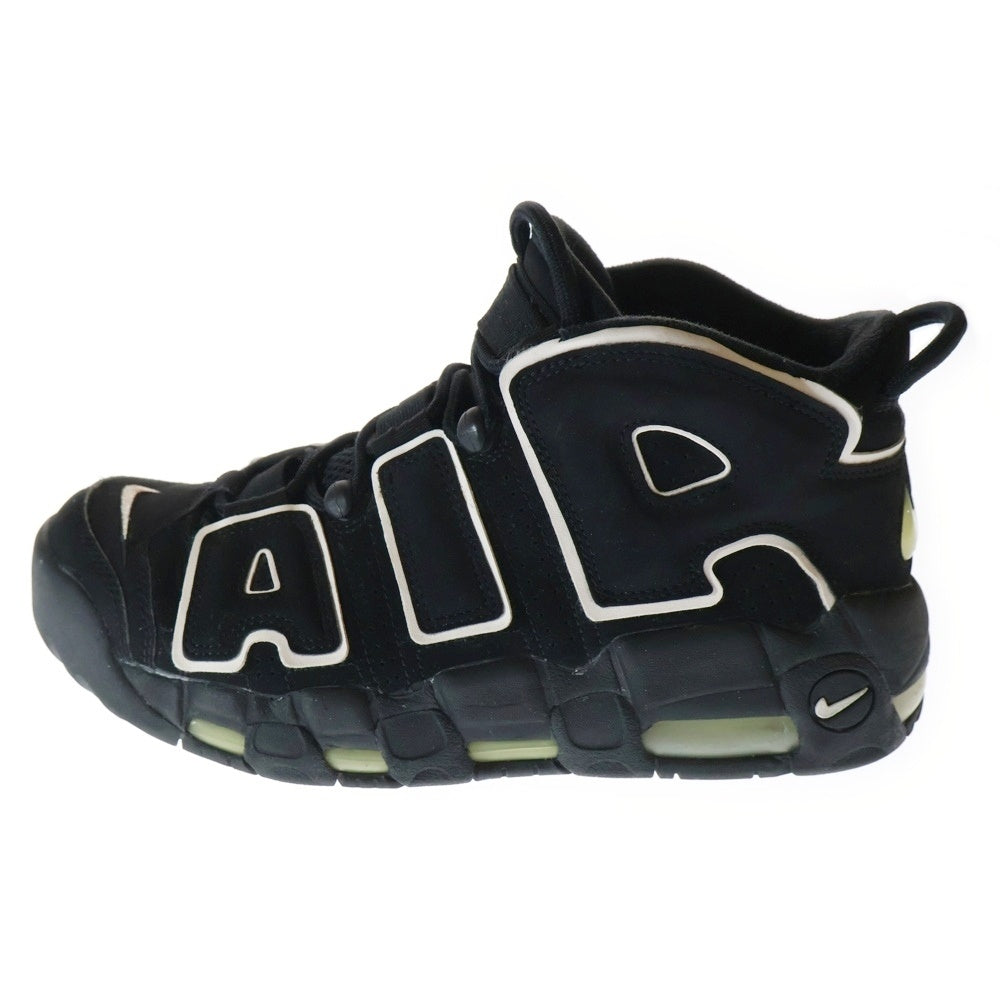 NIKE(ナイキ) AIR MORE UPTEMPO 414962-002 エア モアアップテンポ ハイカットスニーカー ブラック/ホワイト US8.5/26.5cm