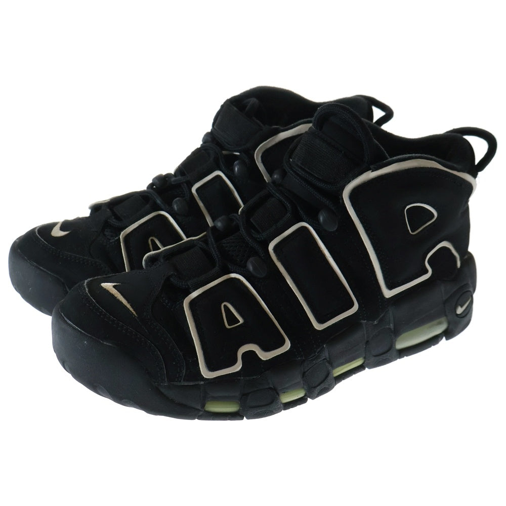 NIKE(ナイキ) AIR MORE UPTEMPO 414962-002 エア モアアップテンポ ハイカットスニーカー ブラック/ホワイト US8.5/26.5cm