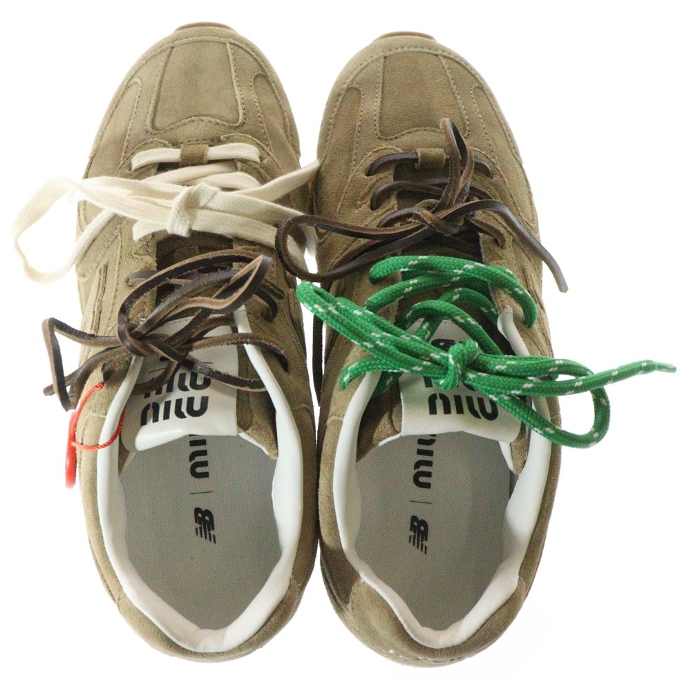 New Balance(ニューバランス) xMiu Miu 530 SL スエードメッシュスニーカー ブラウン