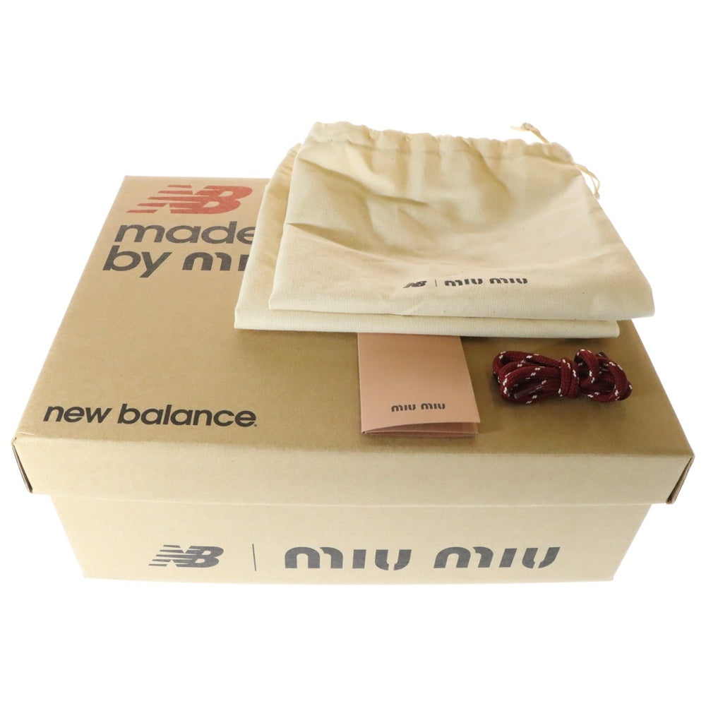 New Balance(ニューバランス) xMiu Miu 530SL デコレザーミュール ブラウン