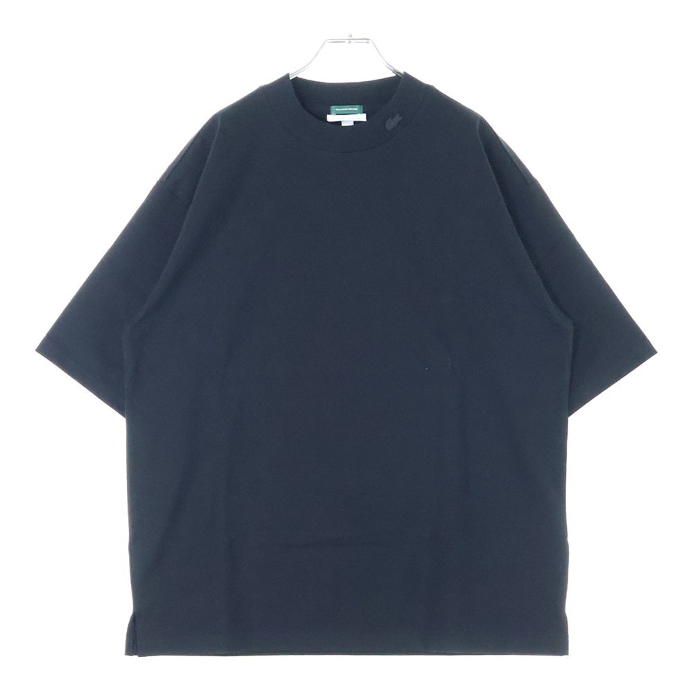 LACOSTE(ラコステ) モックネック 半袖Tシャツ カットソー ブラック TH228PL