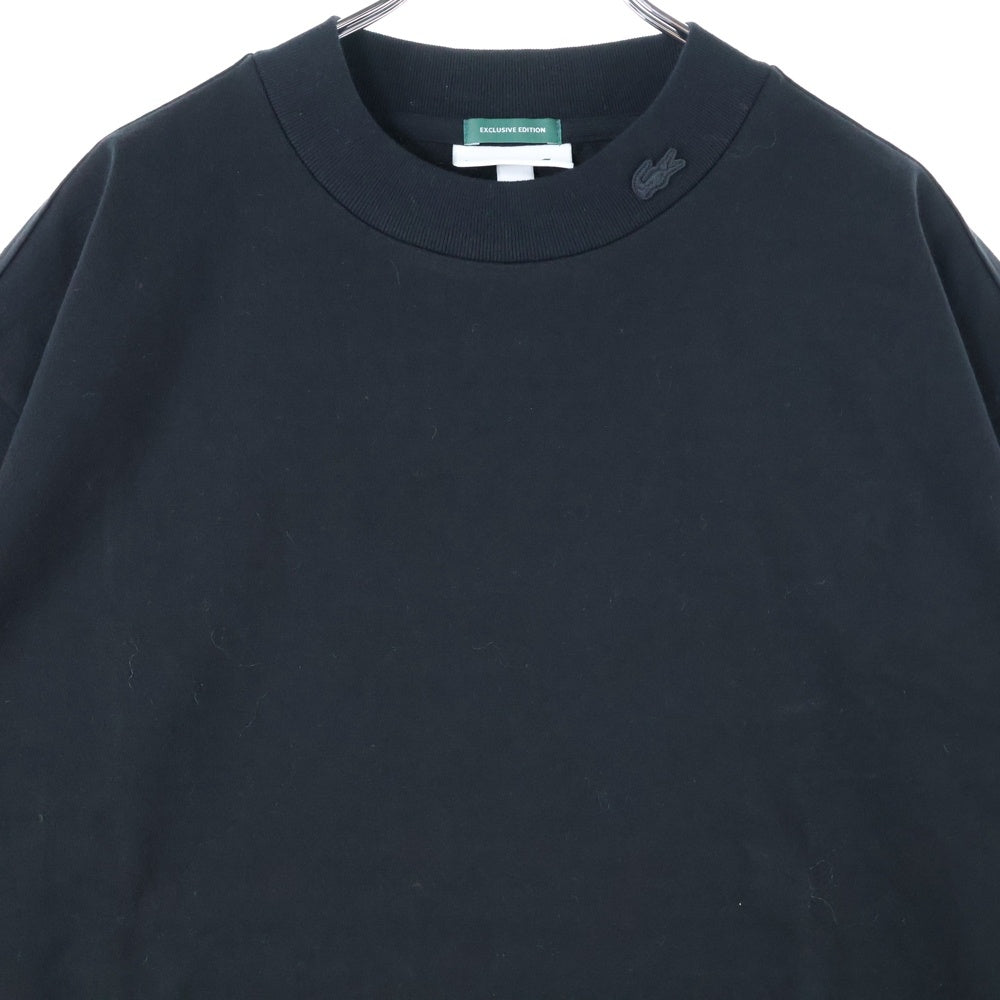 LACOSTE(ラコステ) モックネック 半袖Tシャツ カットソー ブラック TH228PL