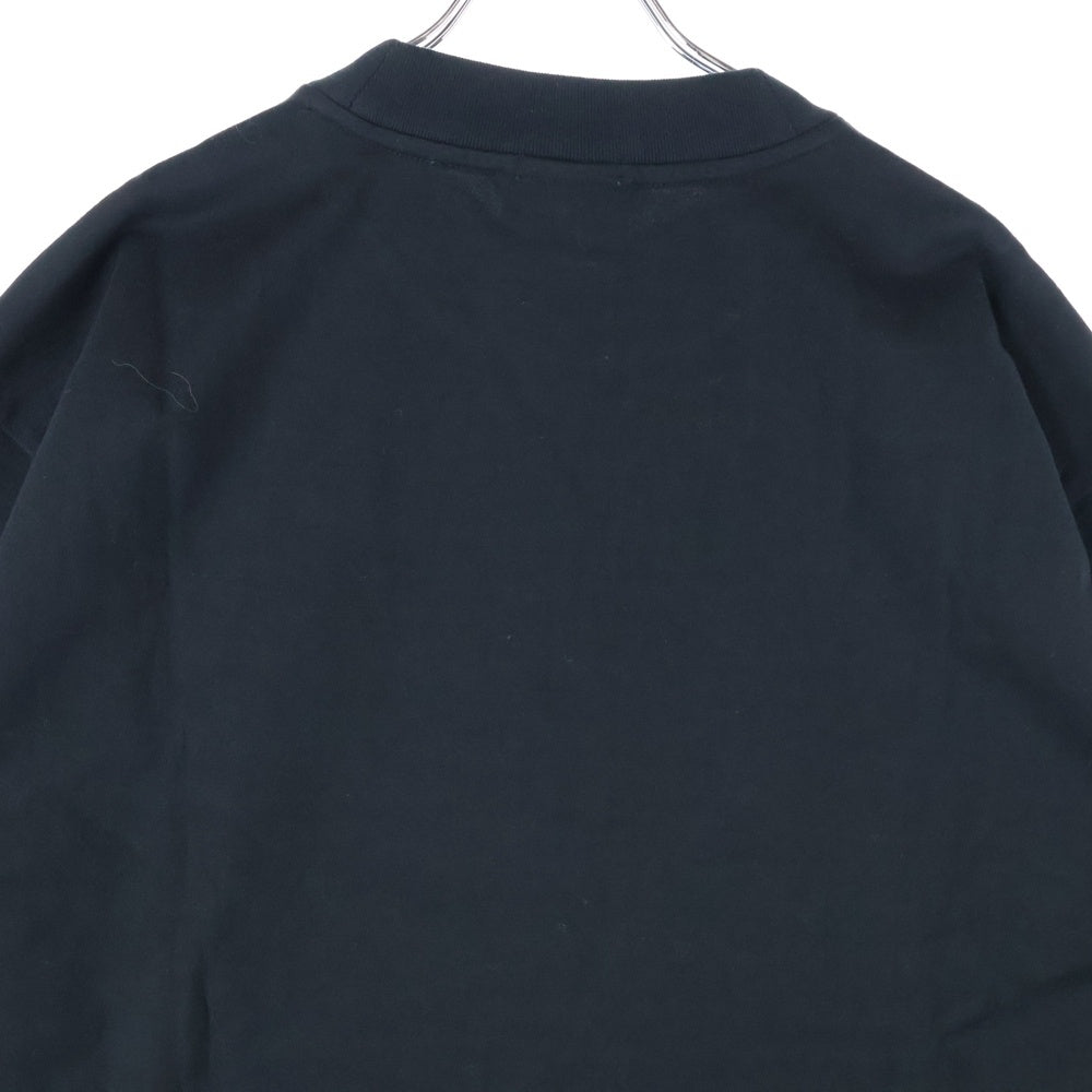 LACOSTE(ラコステ) モックネック 半袖Tシャツ カットソー ブラック TH228PL