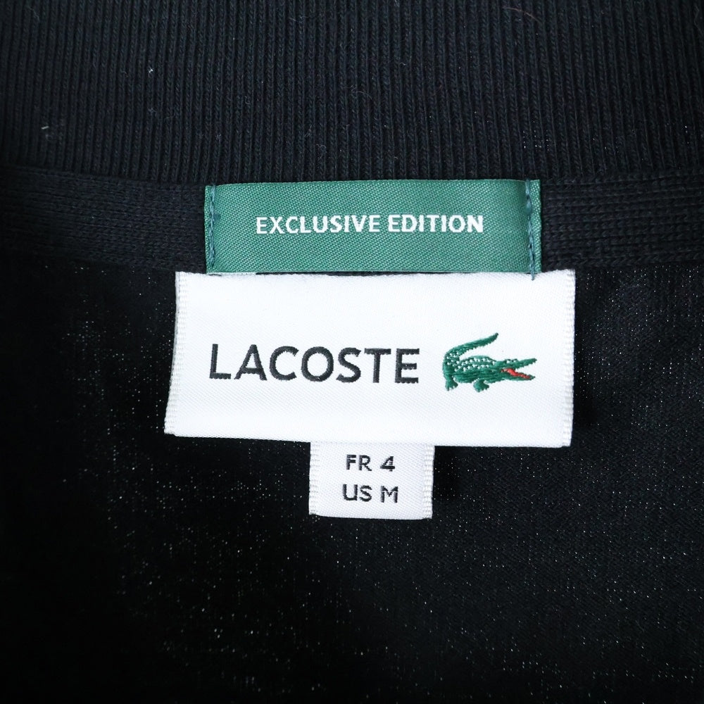 LACOSTE(ラコステ) モックネック 半袖Tシャツ カットソー ブラック TH228PL