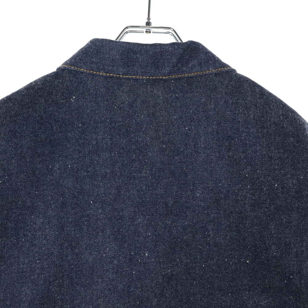 DIOR(ディオール) 21AW ×Sacai Over Shirt Low Cotton Denim 213D487AY507 サカイ ローコットン ジップアップデニムオーバーシャツ ジャケット インディゴ