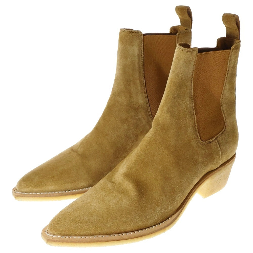 AMIRI(アミリ) Crepe Pointy Toe Chelsea Boots クレープポインテッドトゥチェルシーブーツ ブラウン