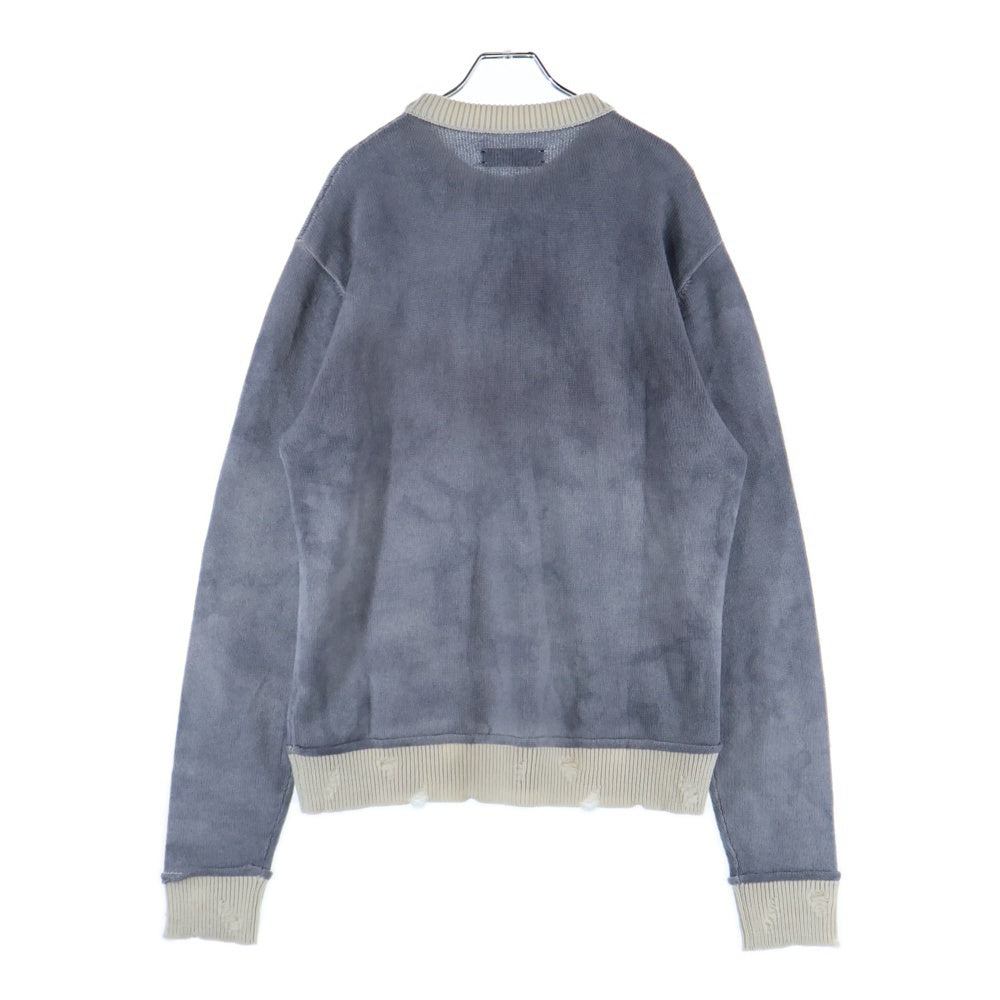 AMIRI(アミリ) カシミヤ ヴィンテージ加工 ニット セーター グレー