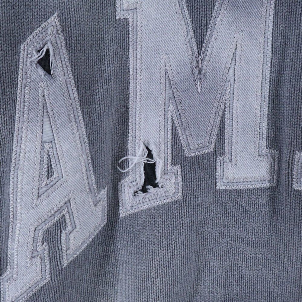 AMIRI(アミリ) カシミヤ ヴィンテージ加工 ニット セーター グレー