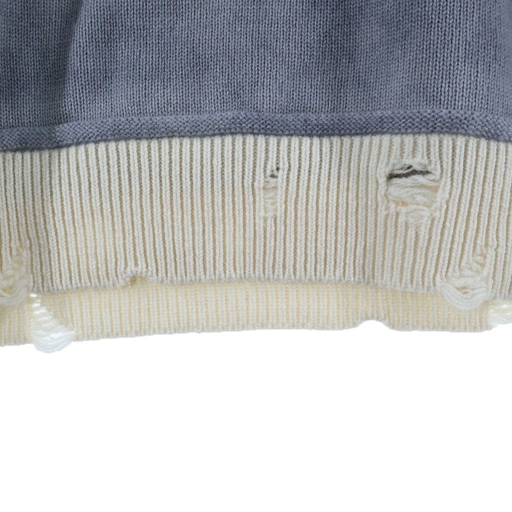 AMIRI(アミリ) カシミヤ ヴィンテージ加工 ニット セーター グレー