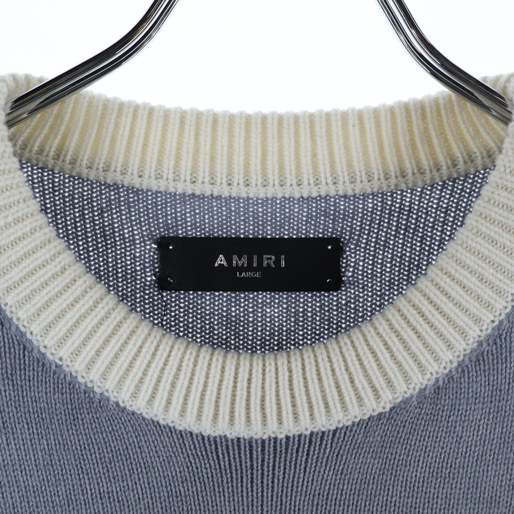 AMIRI(アミリ) カシミヤ ヴィンテージ加工 ニット セーター グレー