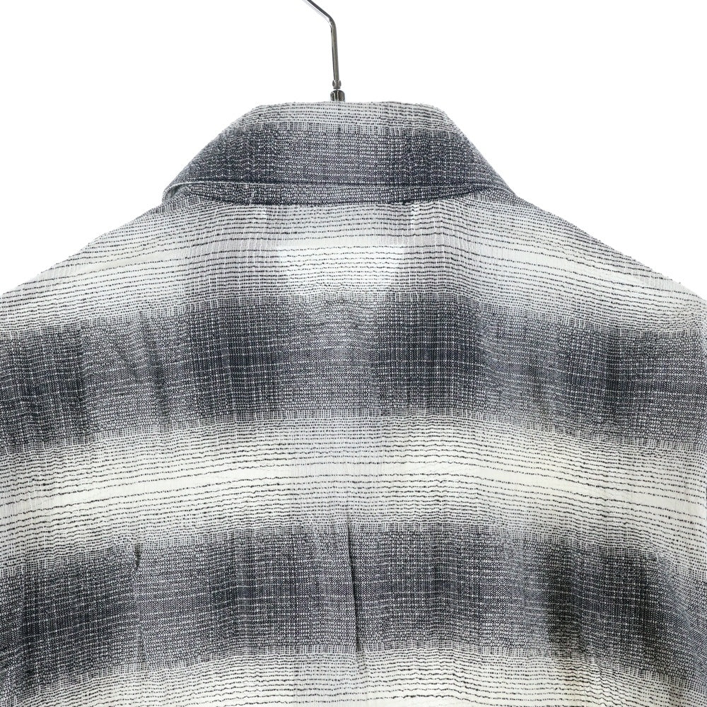AMIRI(アミリ) チェック柄 レイヤード 長袖シャツ グレー