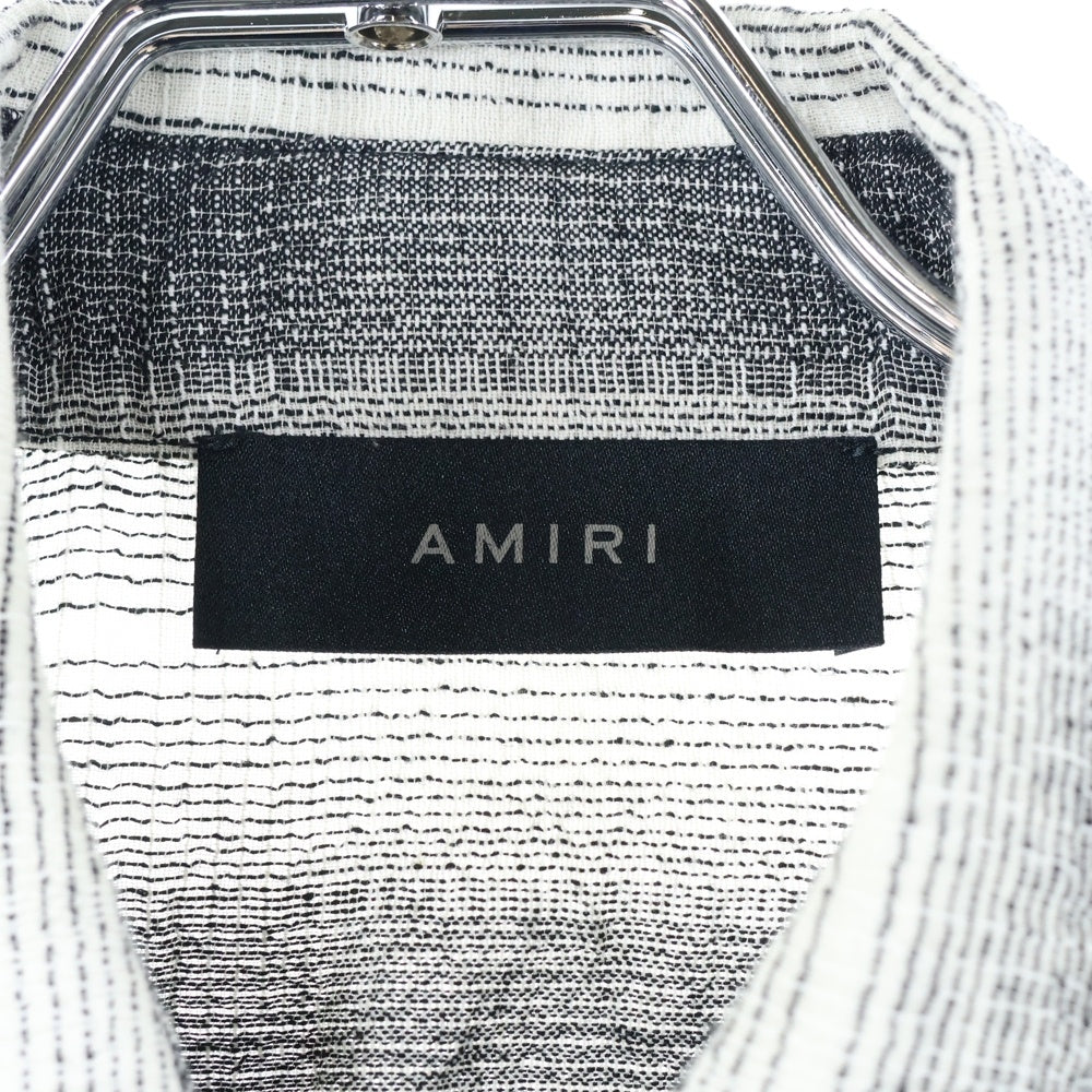 AMIRI(アミリ) チェック柄 レイヤード 長袖シャツ グレー