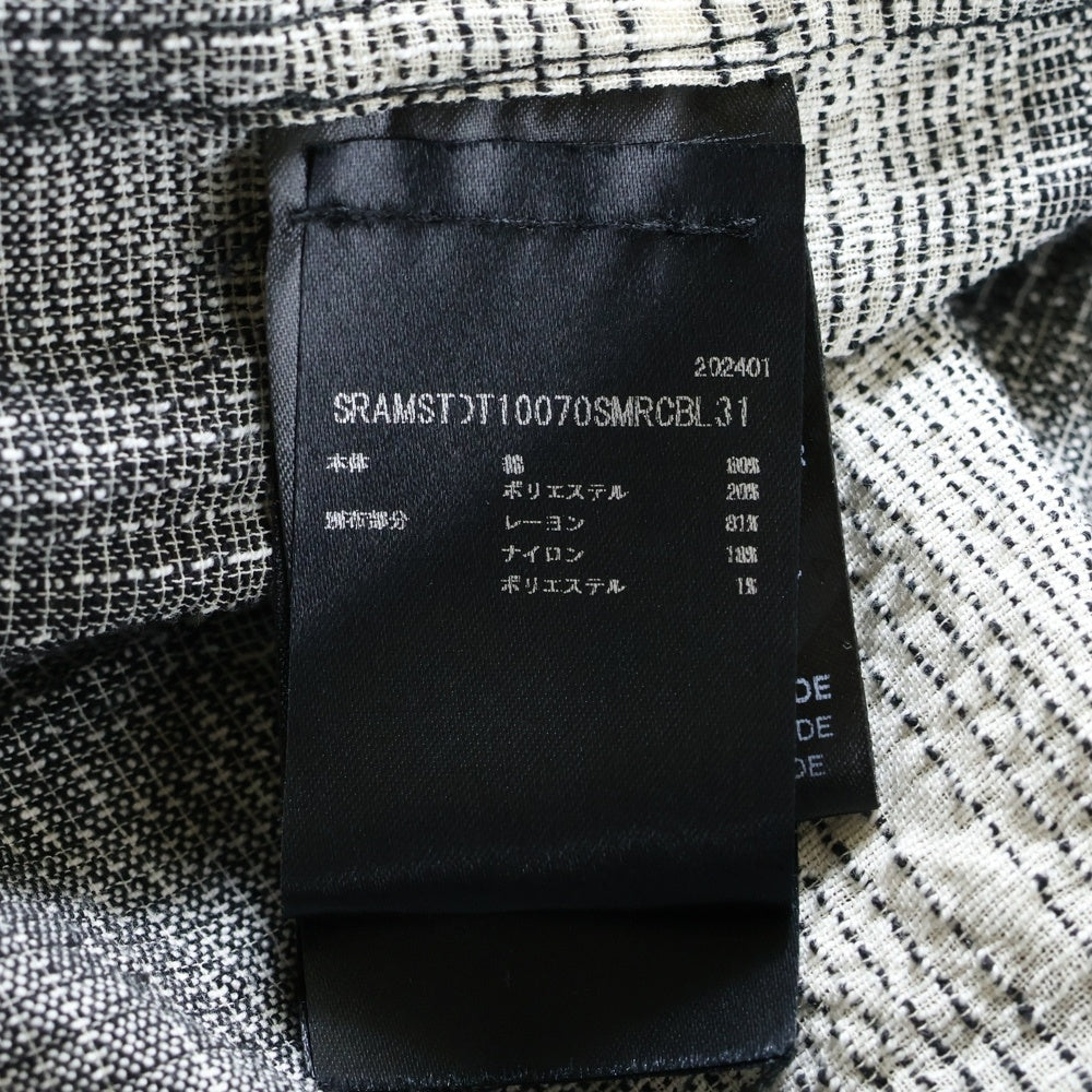 AMIRI(アミリ) チェック柄 レイヤード 長袖シャツ グレー