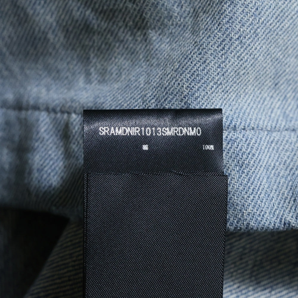 AMIRI(アミリ) Sunfaded Baseball Shirt サンフェード デニム 半袖シャツ インディゴ
