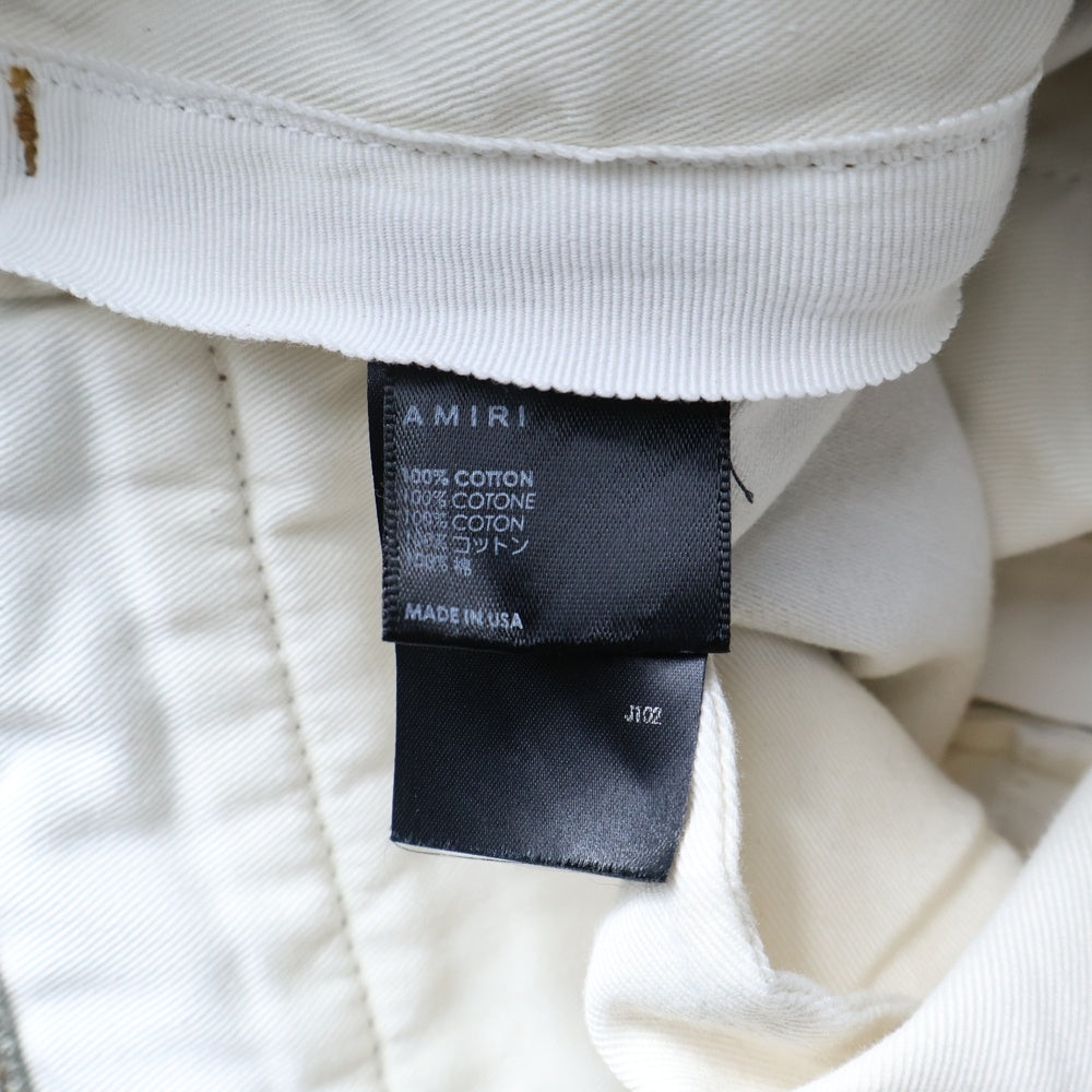 AMIRI(アミリ) M65 CARGO KICK FLARE カモフラ ロゴプレート付き フレアカーゴパンツ トラウザー マルチ
