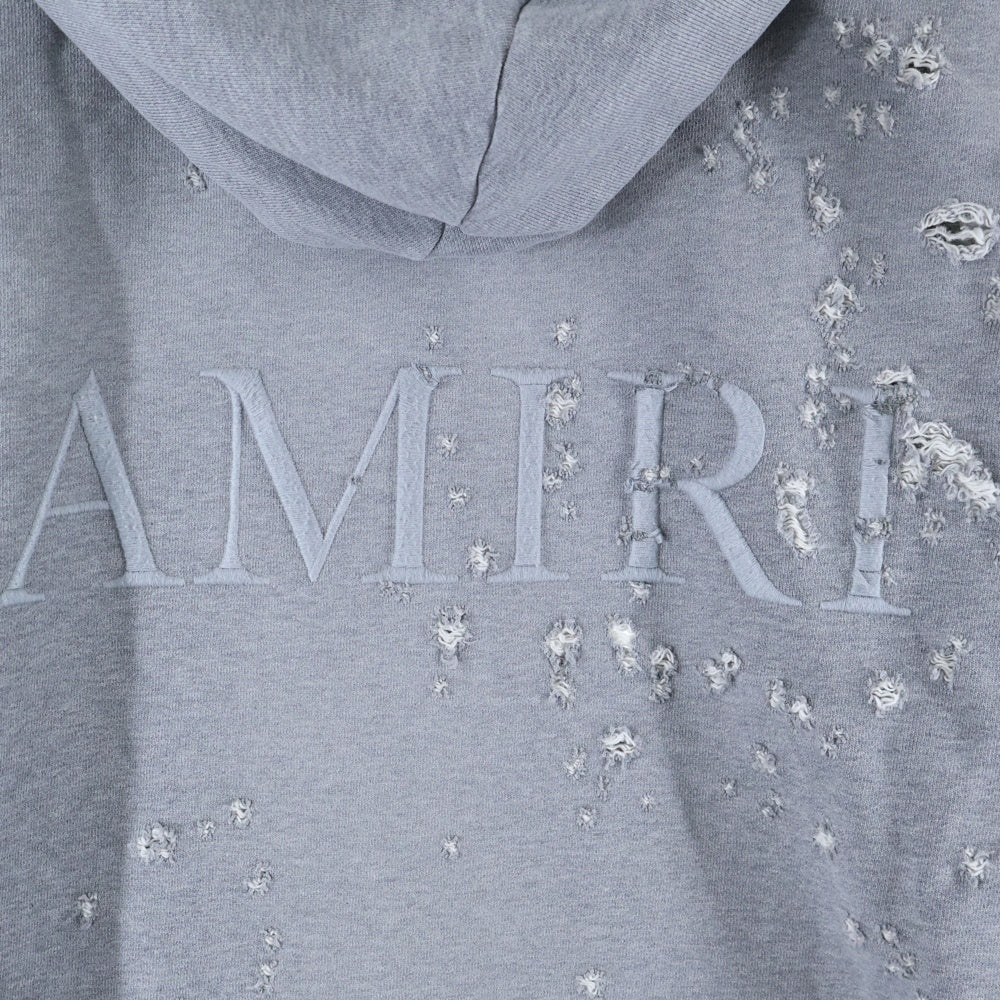 AMIRI(アミリ) MA CORE LOGO HOODIE コアロゴ ショットガン スウェット プルオーバーパーカー グレー