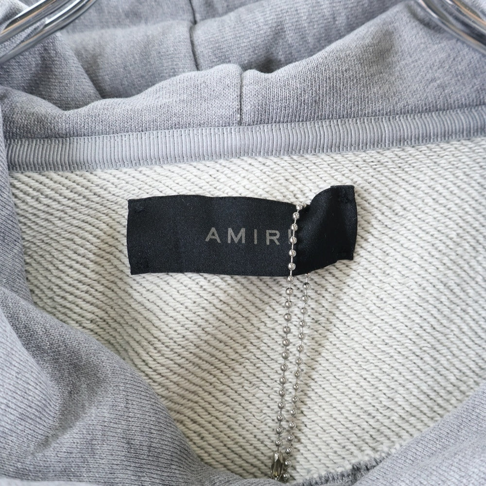 AMIRI(アミリ) MA CORE LOGO HOODIE コアロゴ ショットガン スウェット プルオーバーパーカー グレー
