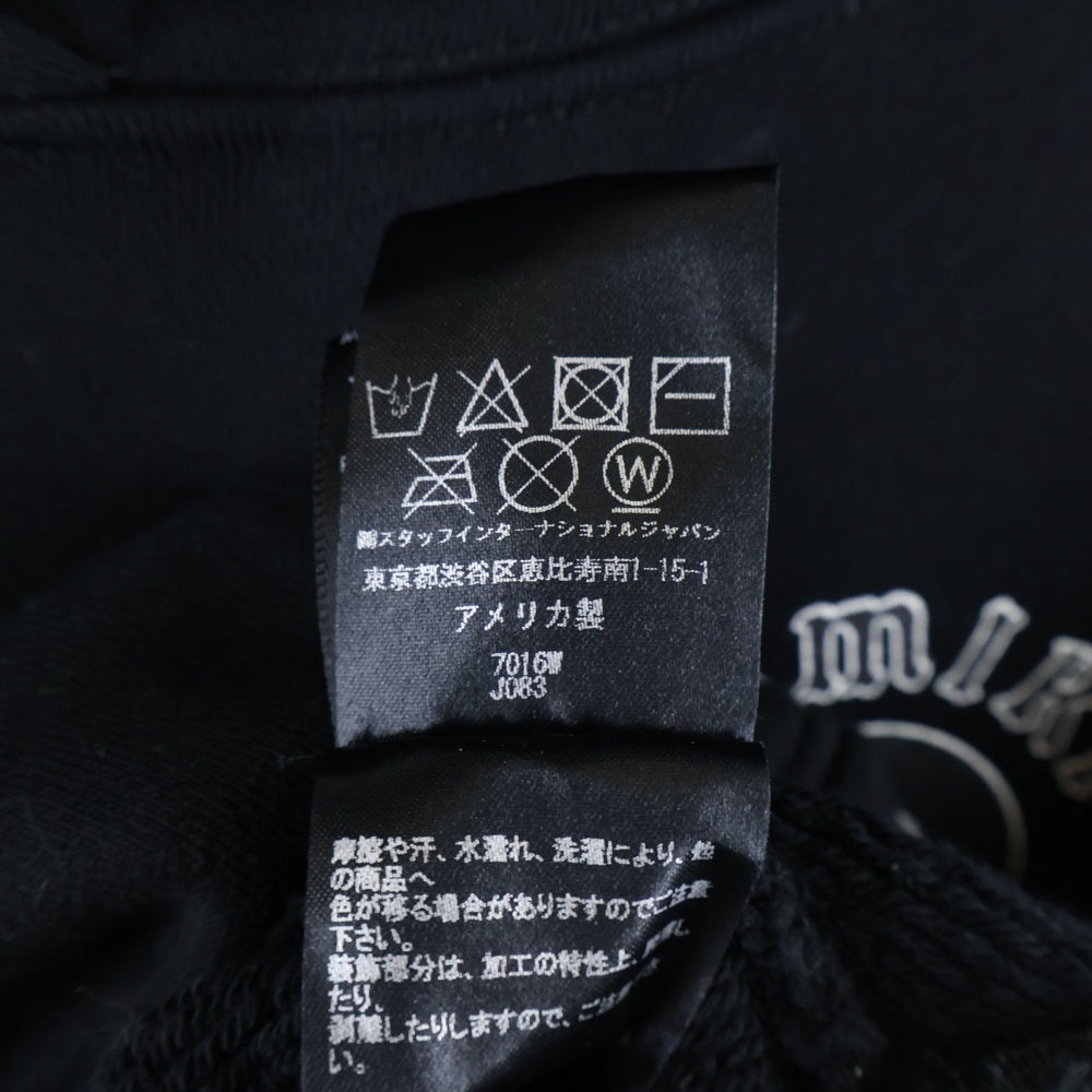 AMIRI(アミリ) Preemo Logo Hoodie プリーモロゴフーディー プルオーバーパーカー レディース ブラック