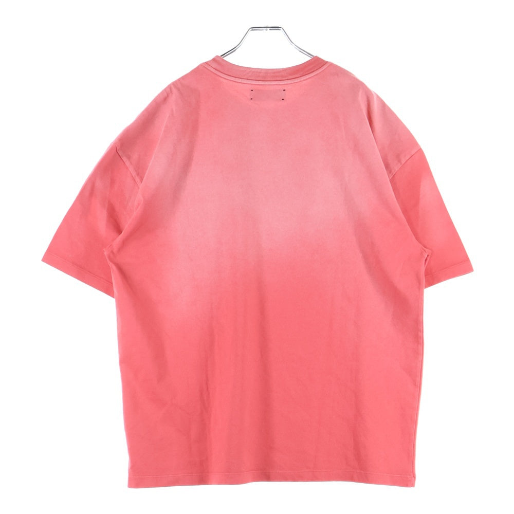 AMIRI(アミリ) フロントロゴ ヴィンテージ加工 半袖Tシャツ レッド