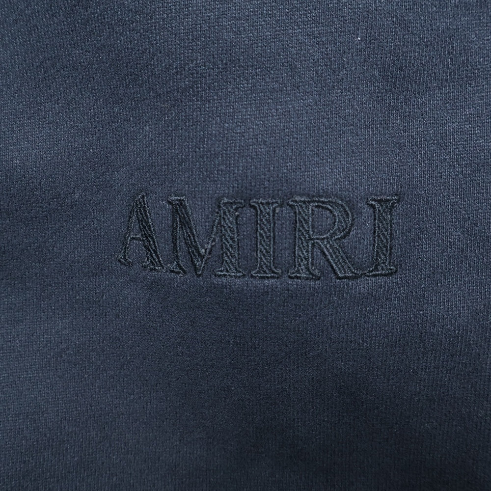 AMIRI(アミリ) Cotton Sweat Pants ロゴ刺? バギースウェットパンツ ブラック