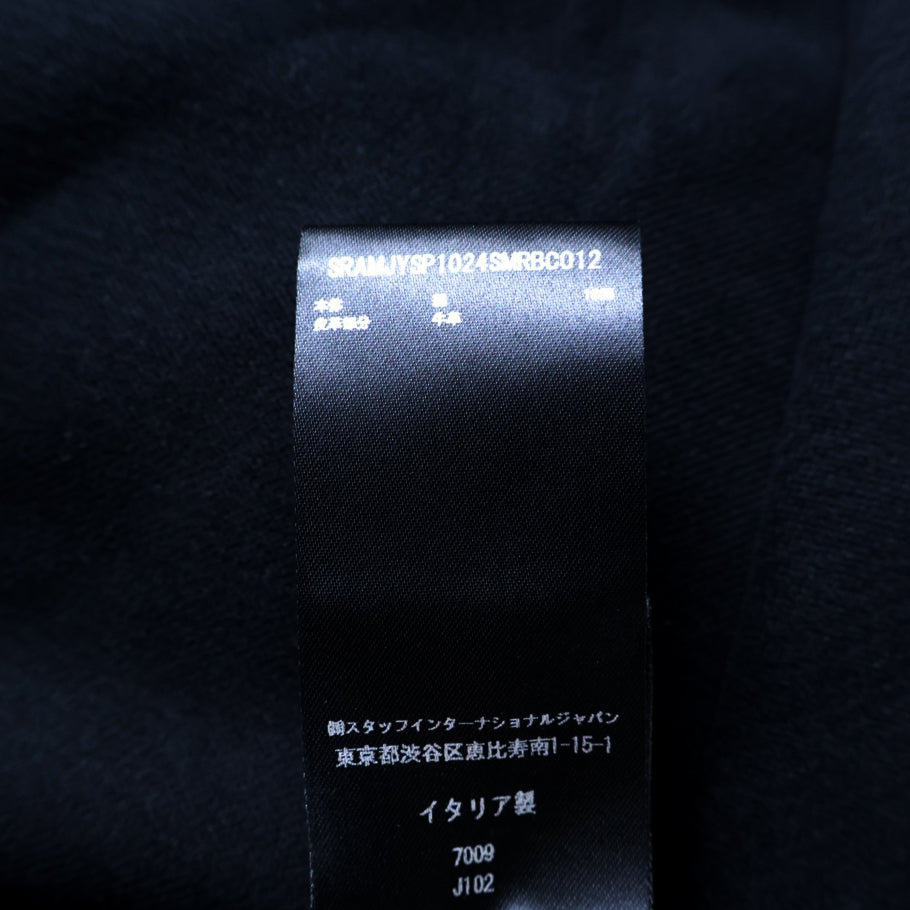 AMIRI(アミリ) Cotton Sweat Pants ロゴ刺? バギースウェットパンツ ブラック