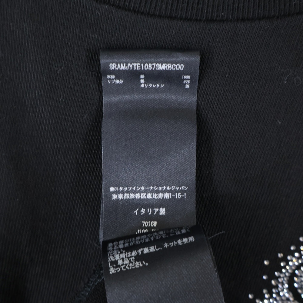 AMIRI(アミリ) ロゴ ラインストーン 半袖Tシャツ カットソー ブラック