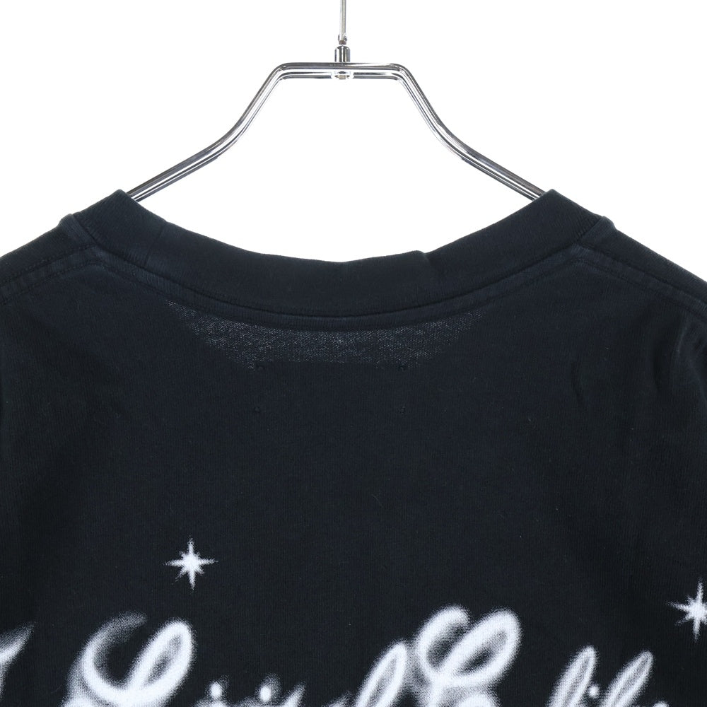 AMIRI(アミリ) エンジェルプリント 半袖Tシャツ カットソー ブラック