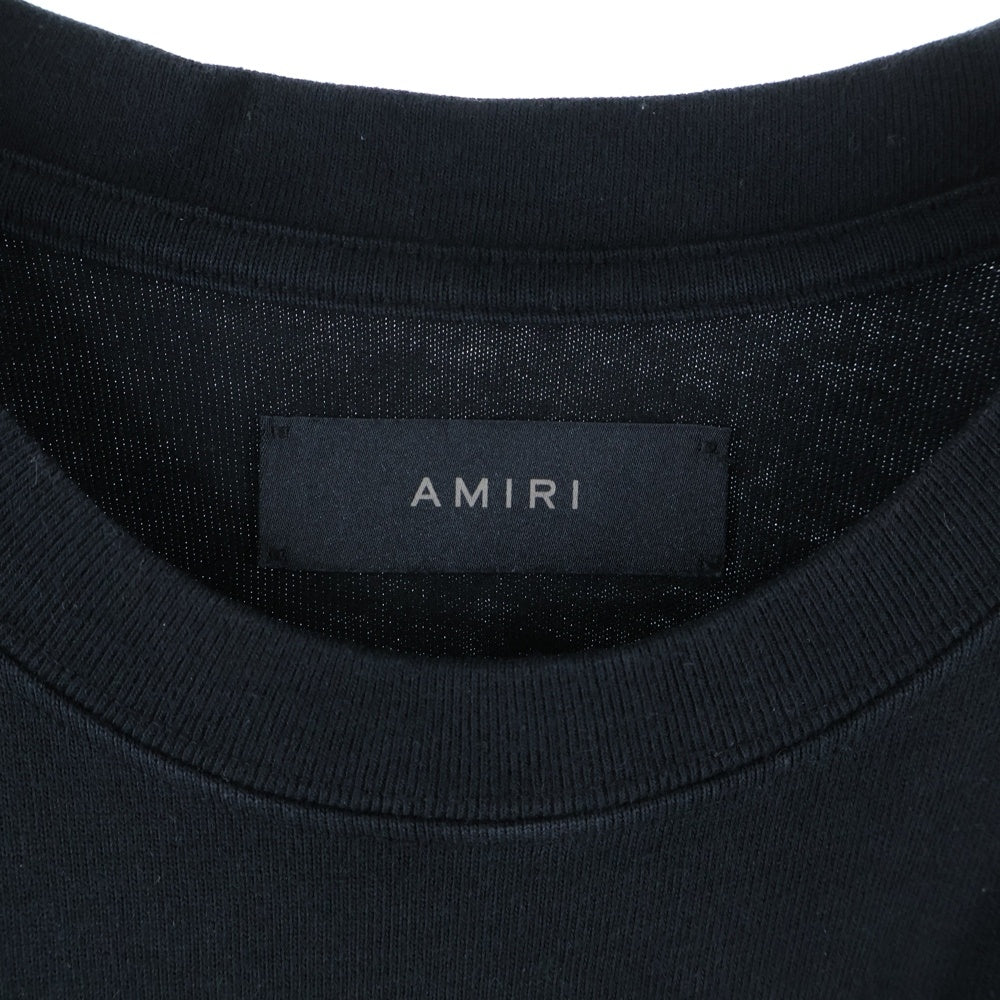 AMIRI(アミリ) エンジェルプリント 半袖Tシャツ カットソー ブラック
