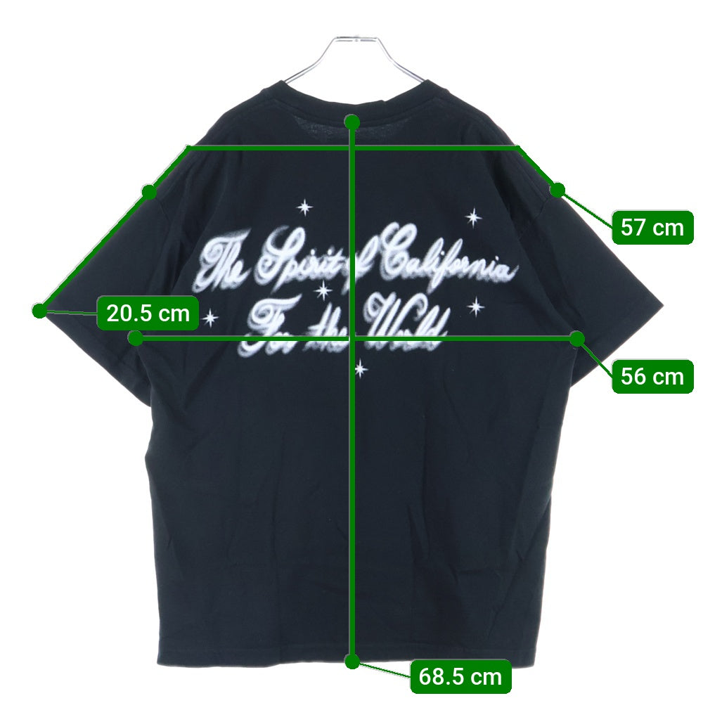 AMIRI(アミリ) エンジェルプリント 半袖Tシャツ カットソー ブラック
