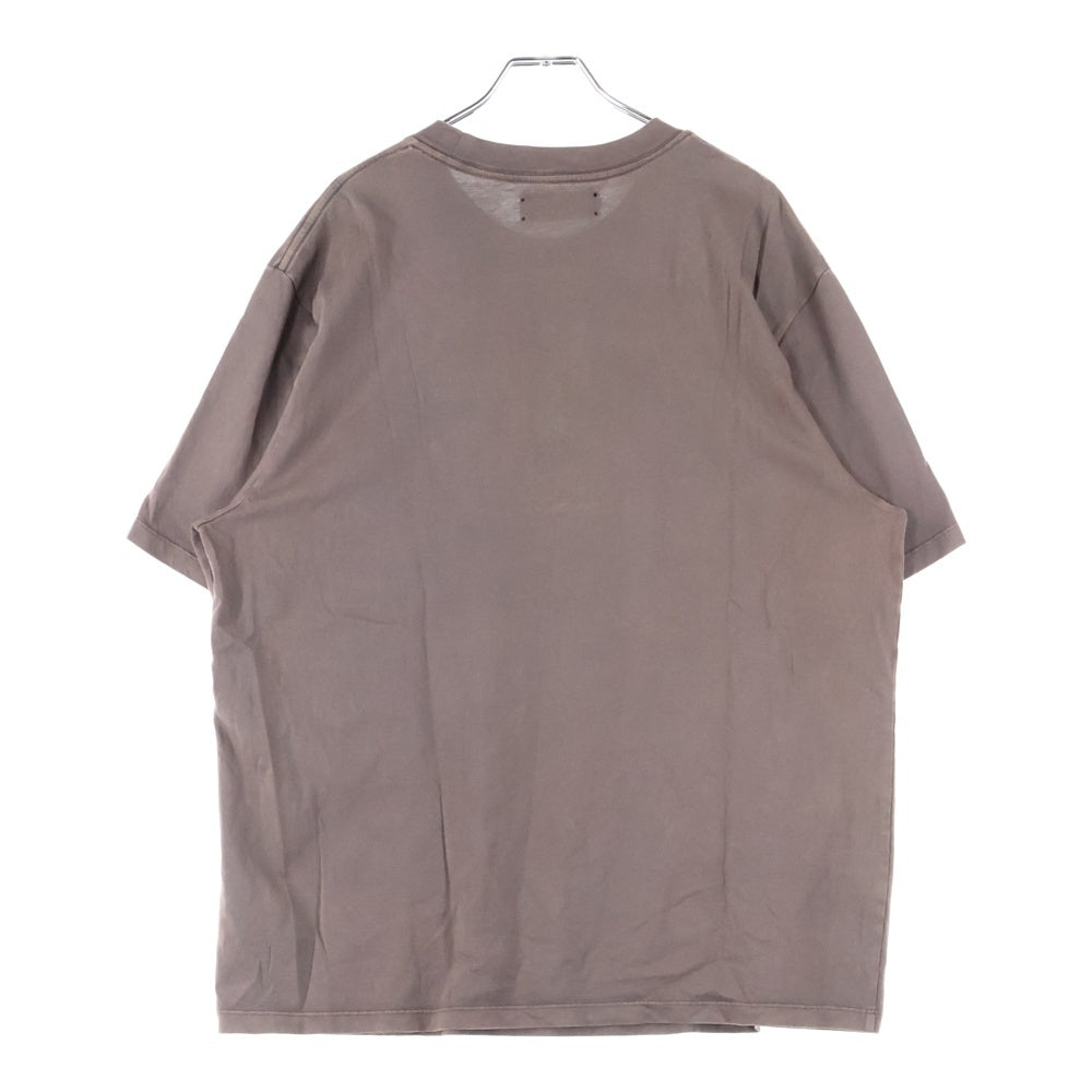 AMIRI(アミリ) イーグルプリント ラメ加工 半袖Tシャツ ブラウン