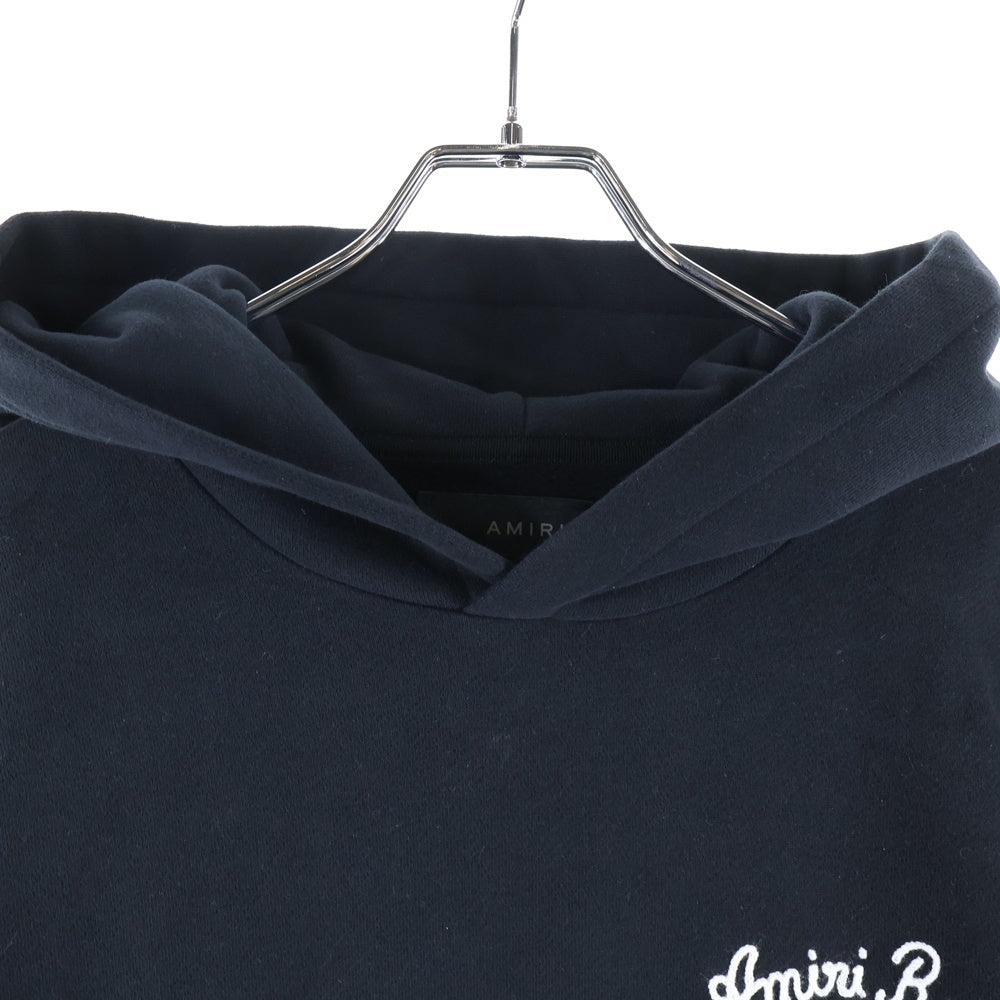 AMIRI(アミリ) リゾート刺繡 スウェットプルオーバーパーカー フーディー ブラック