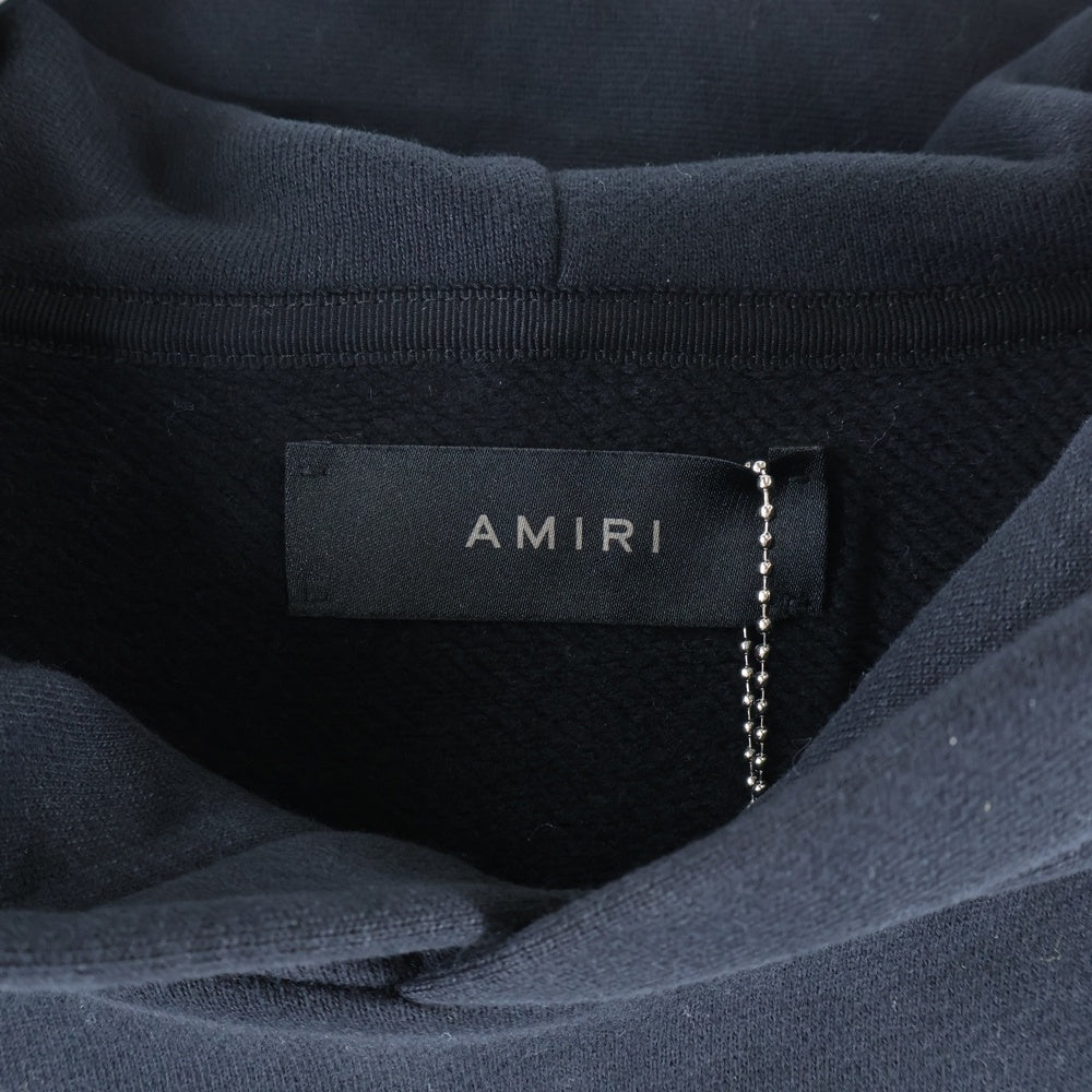 AMIRI(アミリ) リゾート刺繡 スウェットプルオーバーパーカー フーディー ブラック