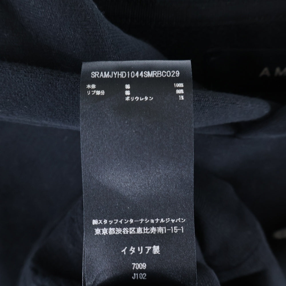 AMIRI(アミリ) リゾート刺繡 スウェットプルオーバーパーカー フーディー ブラック