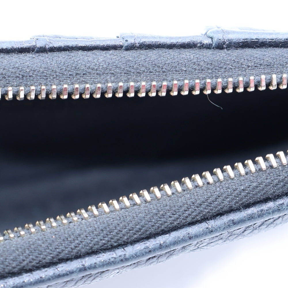 CHANEL(シャネル) カメリア キャビアスキン カードケース ブラック レディース