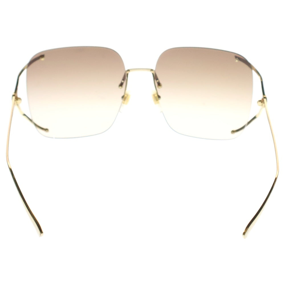 GUCCI(グッチ) スクエアサングラス Gロゴ GG0646S 002 ゴールド レディース