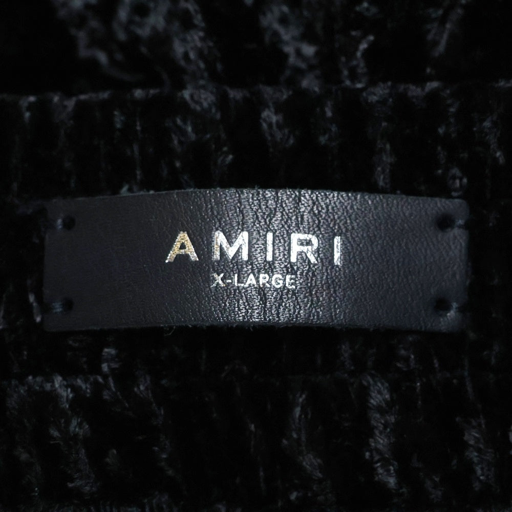 AMIRI(アミリ) クラッシュベルベット トラックパンツ ブラック