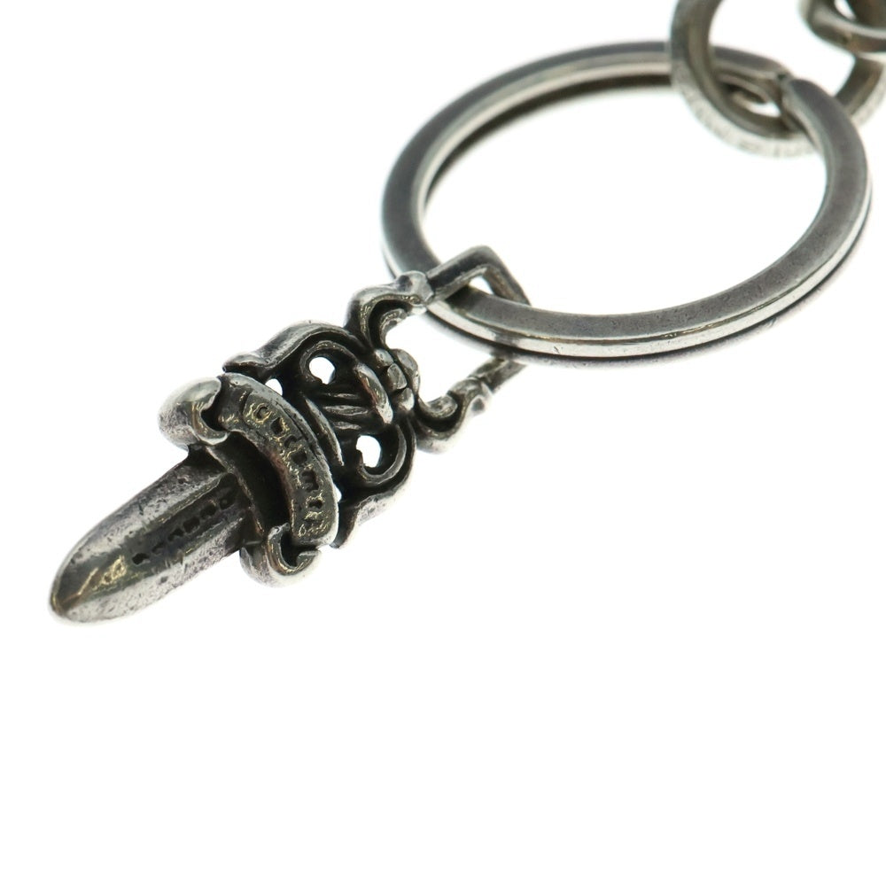 CHROME HEARTS(クロムハーツ) ROLLER&No5 DGGR ローラー#5ダガーキーリング シルバー