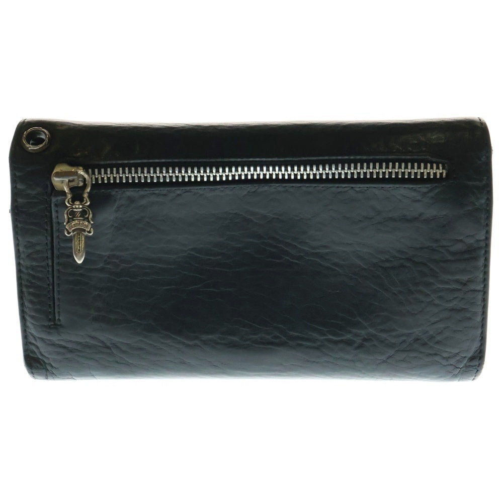 CHROME HEARTS(クロムハーツ) WAVE ウェーブ レザーウォレット 財布 ブラック BCA374
