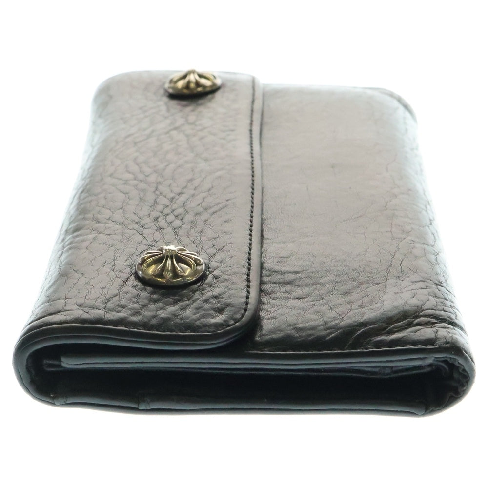 CHROME HEARTS(クロムハーツ) WAVE ウェーブ レザーウォレット 財布 ブラック BCA374