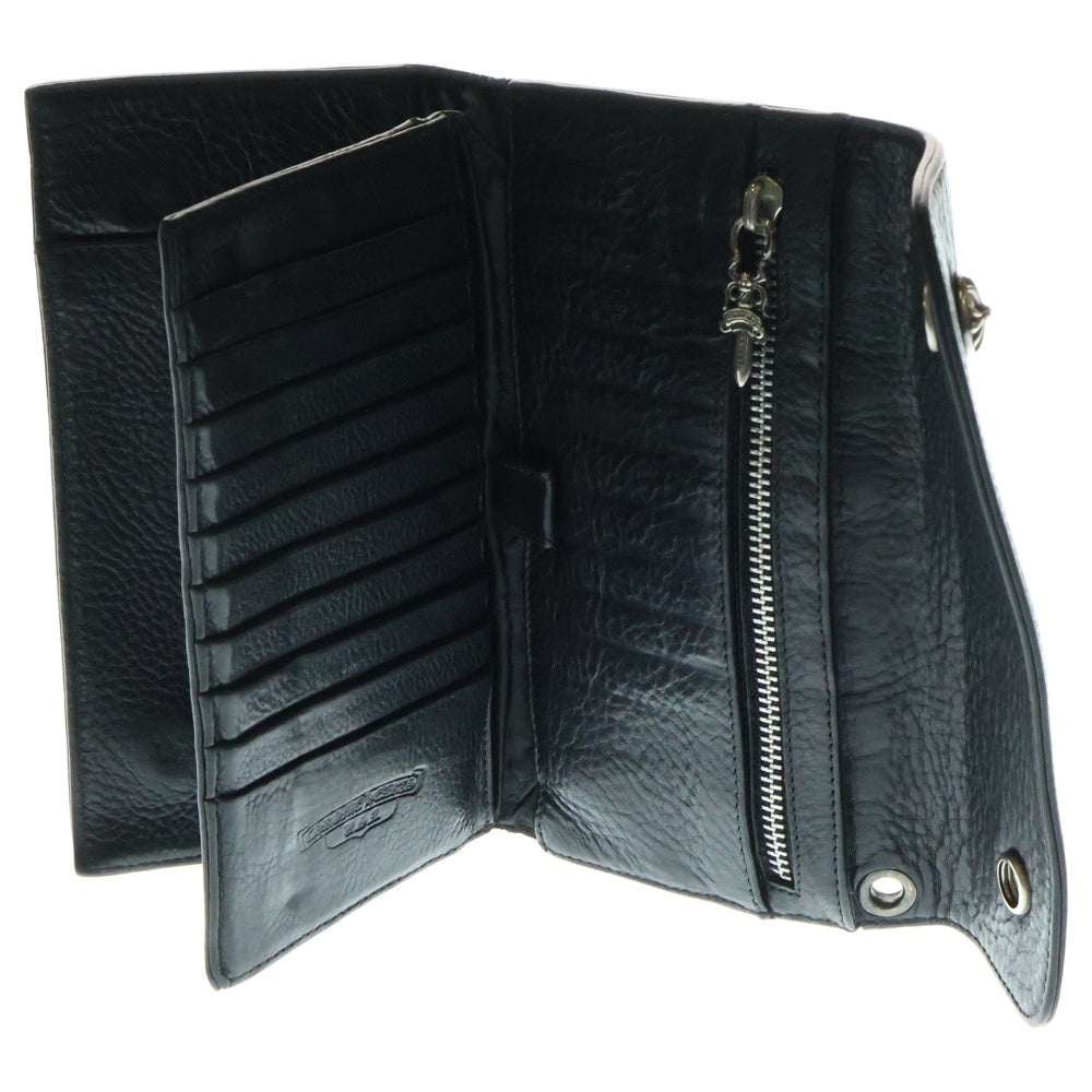 CHROME HEARTS(クロムハーツ) WAVE ウェーブ レザーウォレット 財布 ブラック BCA374