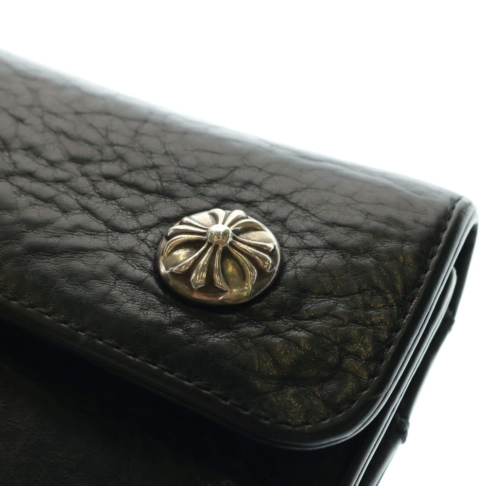 CHROME HEARTS(クロムハーツ) WAVE ウェーブ レザーウォレット 財布 ブラック BCA374