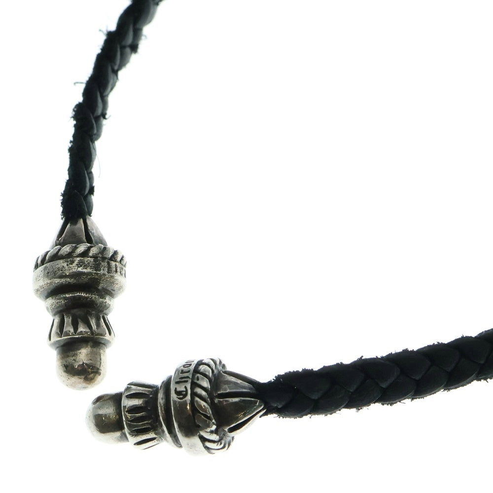 CHROME HEARTS(クロムハーツ) レザーブレード ボロチップ ブラック/シルバー