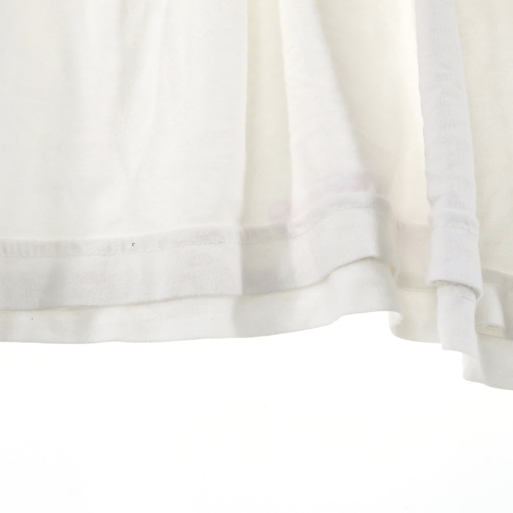 CHROME HEARTS(クロムハーツ) Neck Logo L/S TEE ネックロゴ ロングスリーブ長袖Tシャツ ホワイト/パープル