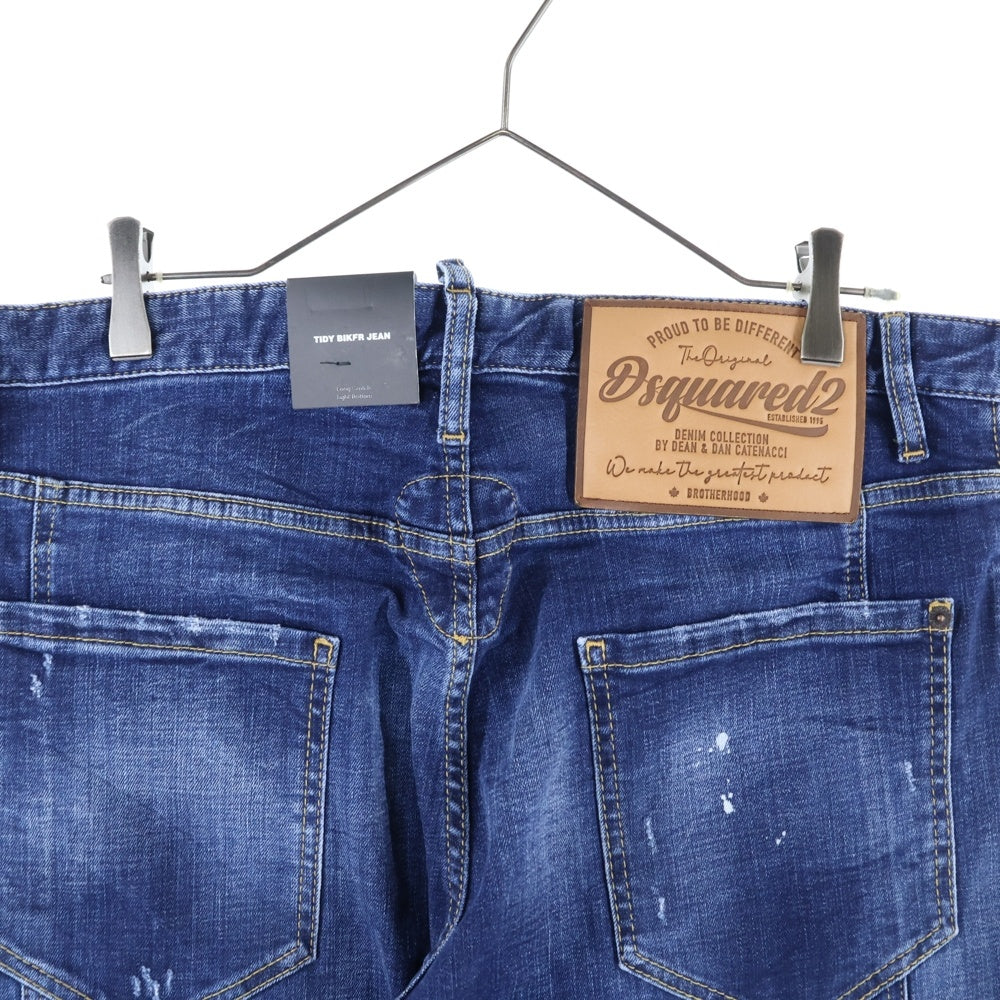 DSQUARED2(ディースクエアード) TIDY BIKER JEAN ダメージ加工 デニムパンツ インディゴ S74LB1622