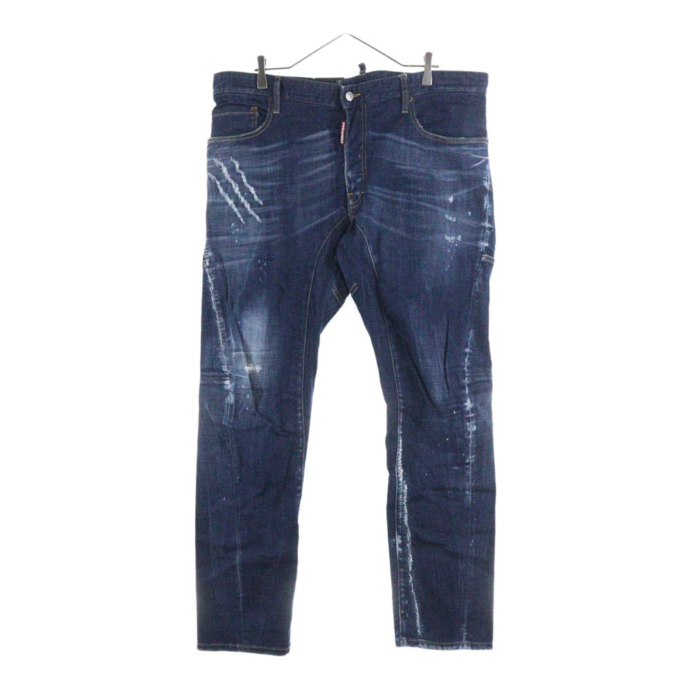DSQUARED2(ディースクエアード) TIDY BIKER JEAN ダメージ加工 デニムパンツ インディゴ S74LB1622